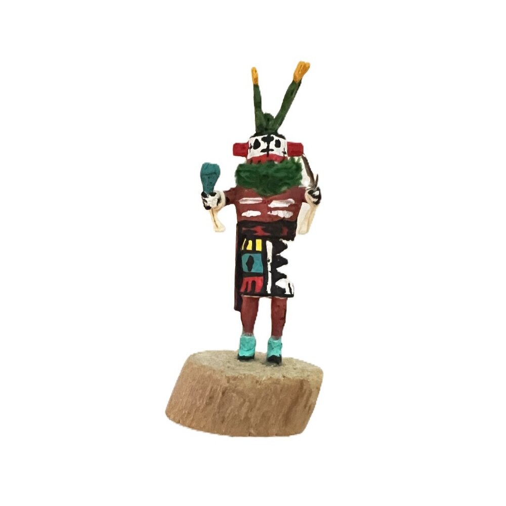 Handmade Miniature 1.5" (app.) Kachina Doll - "Cactus"
